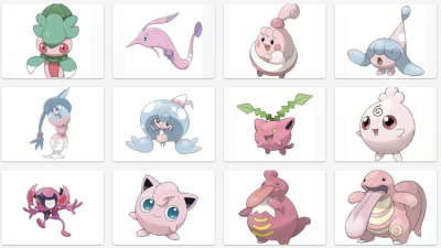 List of all Pink Pokemon