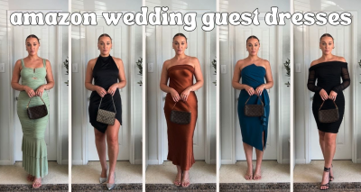 AMAZON HAUL | fall wedding guest dresses, cocktail dresses, formal dresses #weddingguestdress 🍂🥂