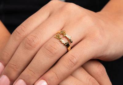 Best And Most Stylish Double-name Rings