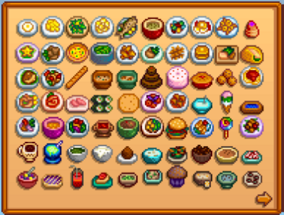 Stardew Valley Cooking All Recipes