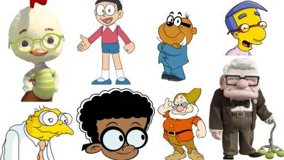 100 Cartoon Characters Who Wear Glasses