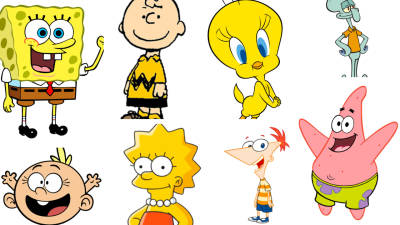 100 Easy to Draw Cartoon Characters