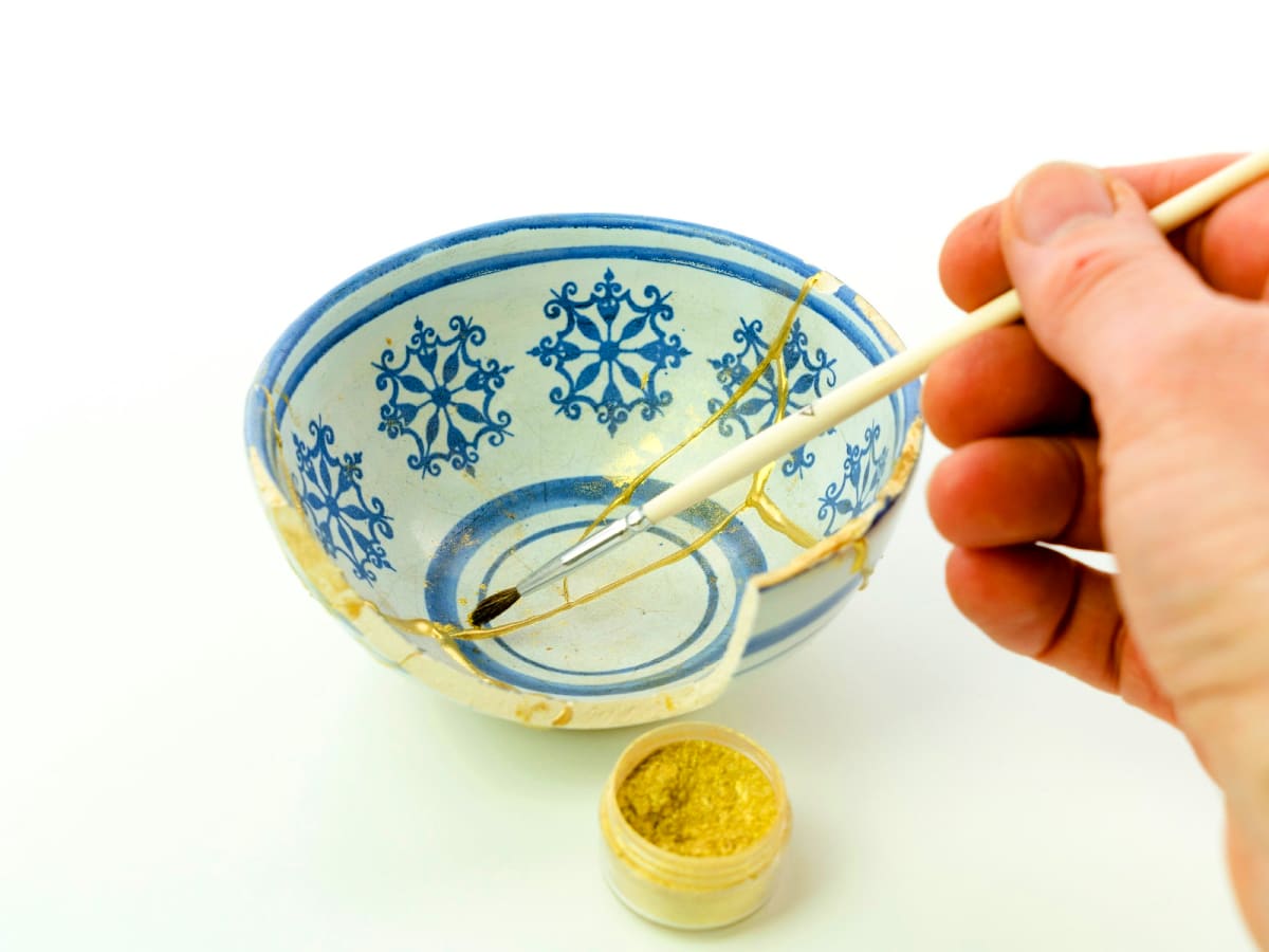  Kintsugi Repair Kit Gold, Kintsugi Kit Repairs Broken  Ceramics, Glass, Jade, Sculptures, Gold Glue Repairs Meaningful Pottery,  Perfect Kintsugi Repair Kit As A Gift