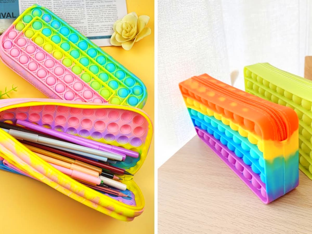 Large Capacity Clear Pencil Case, Plastic Pencil Boxes Stackable Design,  Supply Boxes for Kids Boys School Classroom,1 Pack