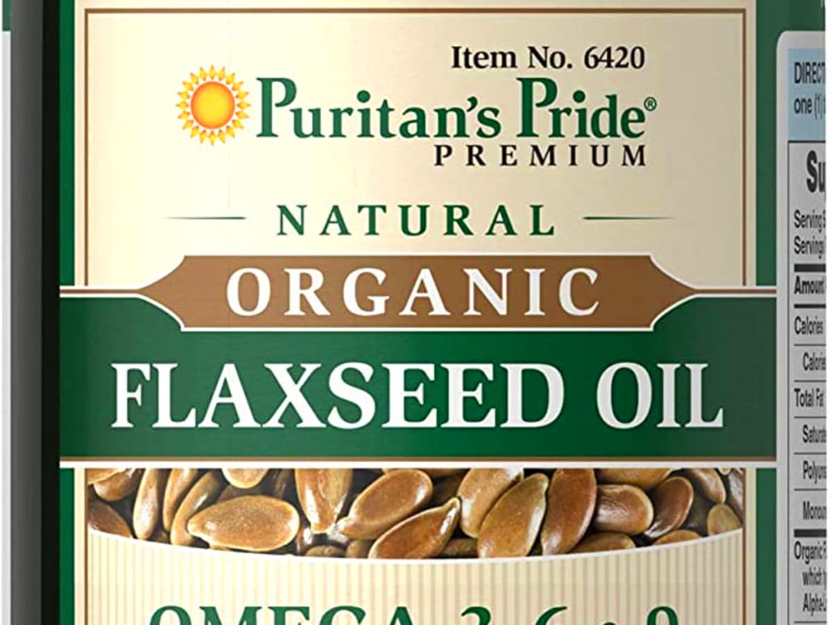 Puritan's Pride Organic Flaxseed Oil Best Oil to Season Cast Iron