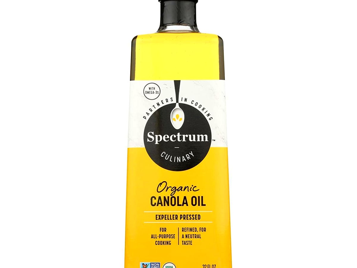 Spectrum Naturals Organic Refined Canola Oil Best Oil to Season Cast Iron