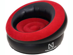 HALEDAZE Flocked Gaming Chair Sofa, Inflatable Sofa, Family Inflatable Lounge Chair, Graffiti Pattern Flocking Sofa, with Inflatable Foot Cushion, Suitable for Home Rest or Office Rest