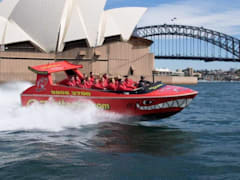 Jet boating on Sydney Harbour