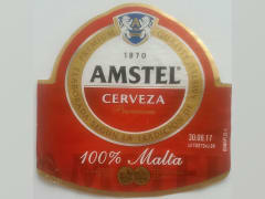 Amstel Cerveza Premium 100% Malta