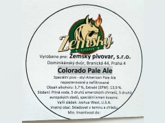 Zemske Colorado Pale Ale Etk.S
