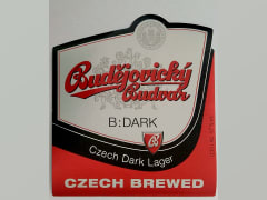 Budějovický Budvar B DARK Czech Dark Lager 0,33l Czech brewed světlejší Etk. A