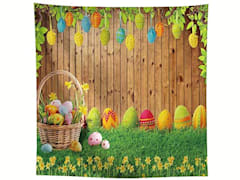 Create an Easter-themed photo booth with props and a backdrop