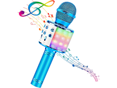 Karaoke Wireless Microphone with LED Lights