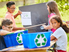 Help organize a neighborhood recycling program