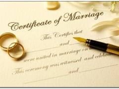 Pick up marriage license