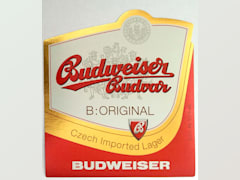 Budweiser Budvar B ORIGINAL Czech Imported Lager 0,33l Budweiser Etk. A