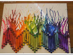 Create melted crayon art