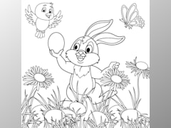 Easter-themed coloring pages and activity books