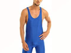 winying Mens Solid Modified Wrestling Singlet