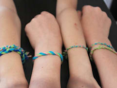 Make woven bracelets
