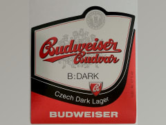 Budweiser Budvar B DARK Czech Dark Lager 0,5l Budweiser Etk. A
