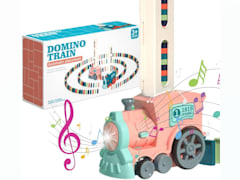 2023 New Automatic Domino Train Toy with Sound