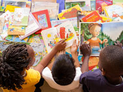 Help organize a book drive for a local school or library