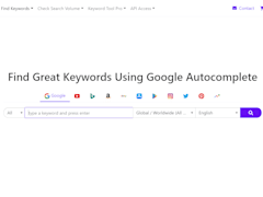 Keyword Tool