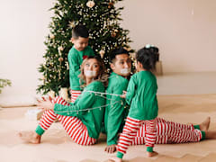 Take a funny family photo for Christmas card