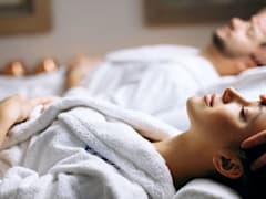 Couples massage at a luxury spa