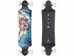 MINORITY Downhill Maple Longboard Skateboard | 40-inch Drop Trough Deck | Made for Cruising Ride