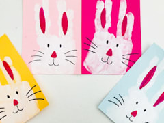 Create Easter-themed handprint art