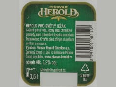 Herold Světlý ležák 0,5l Etk. B