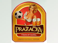 Pražačka světlé pivo Charm of Czechia Football Etk. A