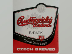 Budějovický Budvar B DARK Czech Dark Lager 0,33l Czech brewed Etk. A
