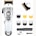 BESTBOMG Updated Professional Hair Clippers Cordless Hair Haircut Kit Rechargeable 2000mAh Hair Beard Trimmer Haircut Grooming Kit with 6 Guide Combs & for Men/Father/Husband/Boyfriend