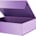 Gift Box 13x9.7x3.4 Inches, Large Gift Box with Lid, Sturdy Shirt Box with Magnetic Lid for Wrapping Gifts (Glossy Metallic Purple)