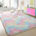 Soft Kids Room Nursery Rug Bedroom Living Room Carpet 4' x 5.3', Fuzzy Rugs for Kids Baby, Soft Rugs for Nursery, Dorm Shag Rugs for Girls Boys, Carpet for Teen's Room, Gray