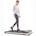 Under Desk Treadmill with Foldable Wheels, Portable Walking Jogging Machine Flat Slim Treadmill, Sports App, Installation-Free, Remote Control, Jogging Running Machine for Home/Office
