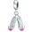 Pink Prima Ballerina Ballet Slipper Dangle Bead Charm Bead For Women