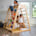 Indoor Playground Jungle Gym Kids, Toddlers Wooden Climber Playset 6-in-1 Slide, Rock Climb Wall, Rope Wall Climbing, Monkey Bars, Swing, Montessori, Waldorf Style for Children Ages 2 - 6yrs