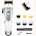 Updated Professional Hair Clippers Cordless Hair Haircut Kit Rechargeable 2000mAh Hair Beard Trimmer Haircut Grooming Kit