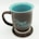 Abbey Gift Prayer Changes Everything Coaster Brown and Blue, 1 Count, Dishwasher Safe Mugs For Coffee and Tea