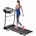 Electric Folding Treadmill – Easy Assembly Fitness Motorized Running Jogging Machine with Speakers for Home Use, 12 Preset Programs