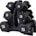 Neoprene Dumbbell Set with Rack, 20 Pounds, Black
