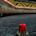 Between the rotating beacons.