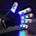 Thin LED Gloves Flashing Light Up Glowing Halloween Birthday Party Rave Accessory in Teen and Adult Sized Ages 13 and up (Large, Black)