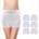 Women Mesh Postpartum Panties 3 Count Washable Short Underwear for Post Surgical Recovery