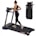 Folding Treadmill for Home - 2.5 HP Compact Electric Running Machine Fitness Walking Exercise Portable Treadmills for Space Saver Apartment Gym Office, 240 LB Capacity