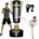 Punching Bag Freestanding Punching Bag 70''-205lbs Heavy Boxing Bag with Stand for Adult Youth Kids - Men Women Stand Kickboxing Bag for Home Office Gym